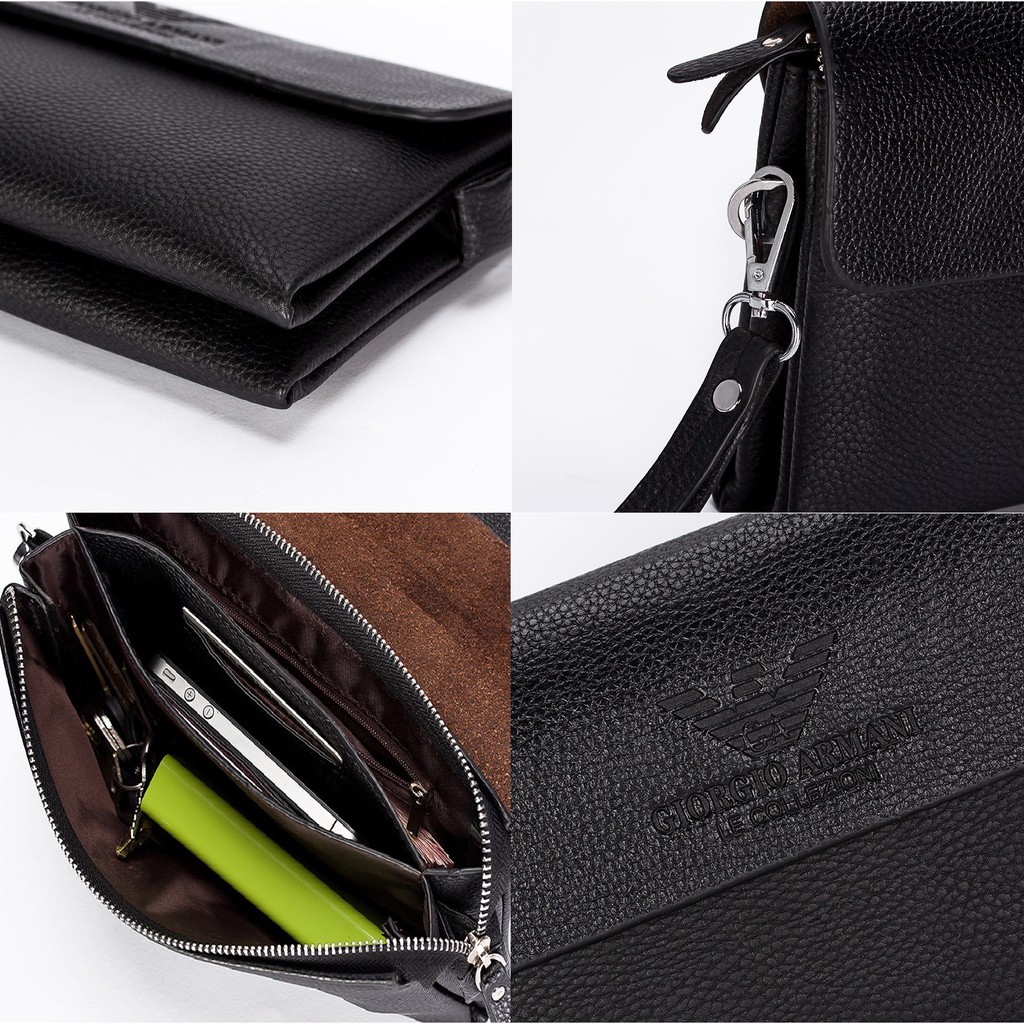 GA Long Wallet Clutch Dompet Panjang Pria Fashion PU Leather Wallet