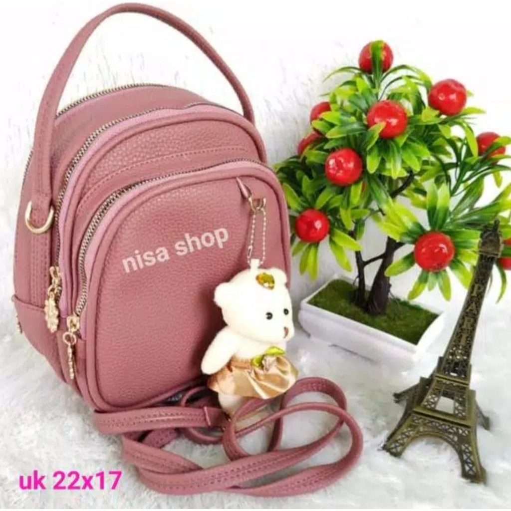 Tas Selempang Wanita Tas Ransel Boneka 3 in 1 Tas Papirut Asli Garut Ori 2022 Tas Wanita 2022 Tas Pa