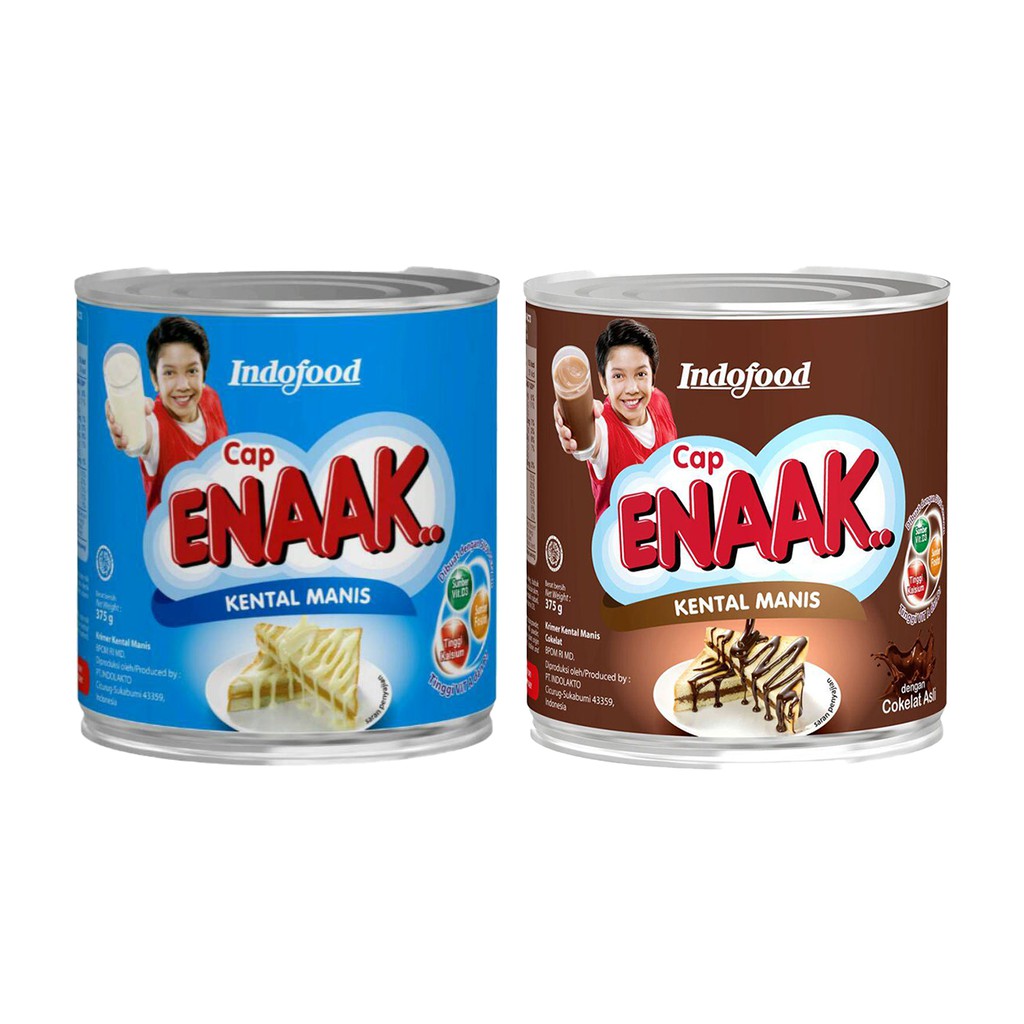 

Susu SKM Cap ENAK 375 Gr Putih & Coklat