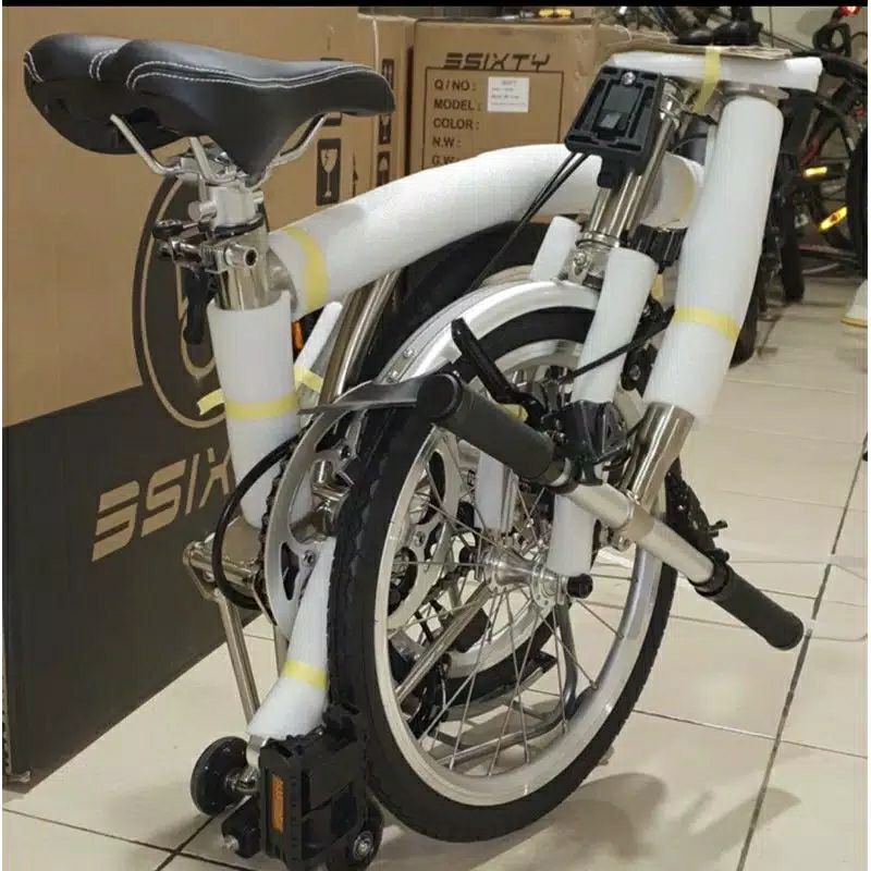 3 sixty electric chrome sepeda lipat