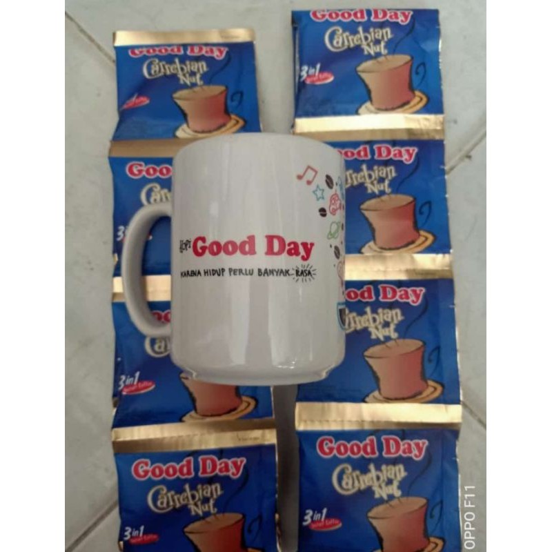 2renteng kopi good day+gelas good day
