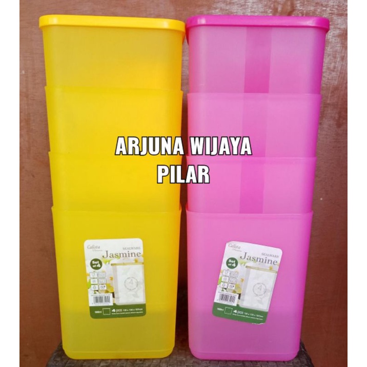 Toples calista JASMINE isi 4, merek CALISTA +kardus atas bawah &amp; Babblewrap