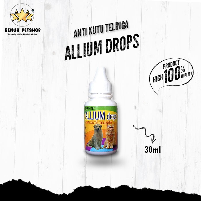 ALLIUM Drops 30ml - obat tetes kutu telinga untuk Anjing dan Kucing