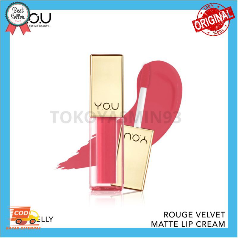 Lip Cream Y.O.U Rouge Velvet Matte Lip Cream YOU 4.5 g Murah