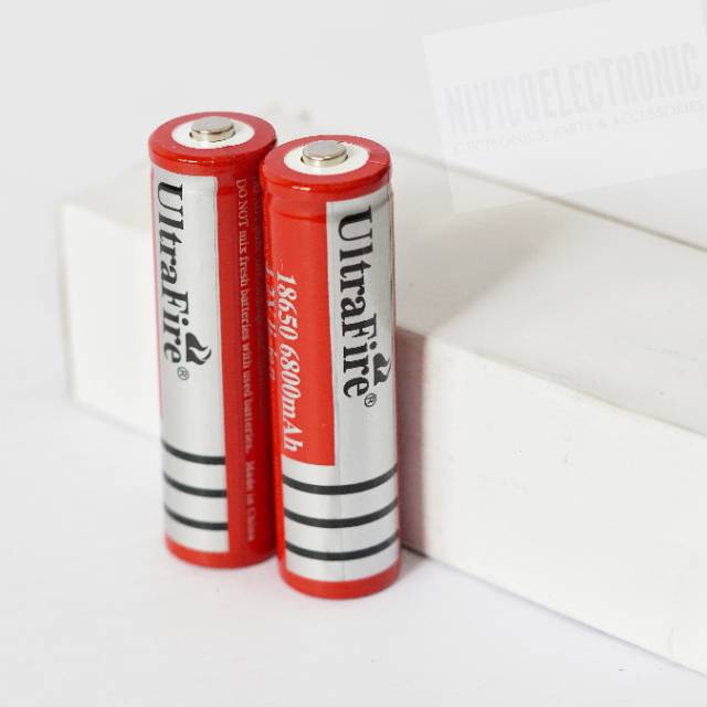 Baterai 18650 ultrafire 4.2 v 6800 mah