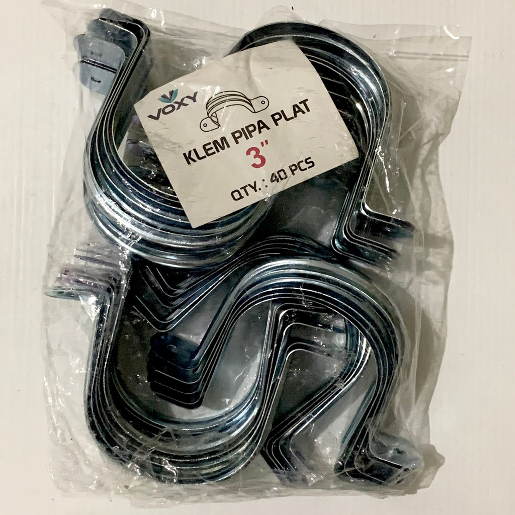 [40PCS] Klem Pipa Plat Seng Clamp Omega Besi UCP VOXY 3&quot;