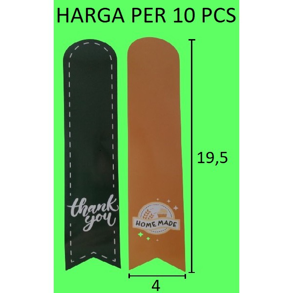 

Per Pcs Sticker Label Belt Thank You Homemade Khusus Gable Box Hiasan Seal Kemasan Packing