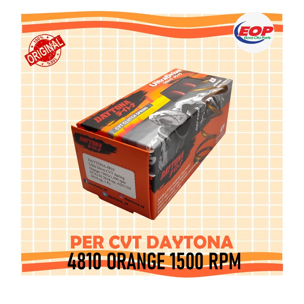 Per Cvt Daytona Orange PCX 150 2018-up, ADV 155 2019 up.  4810