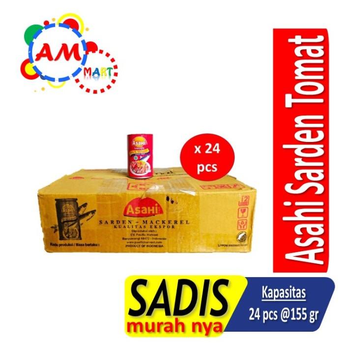 Kaleng | Asahi Sarden Saus Tomat (24 Pcs X 155 Gr)/ Sarden Tomat Asahi Kartonan