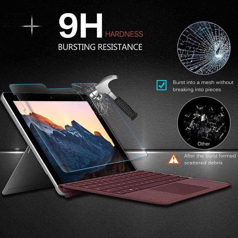 Pelindung Layar Tempered Glass Untuk Microsoft Surface book Laptop 1 2 3 13.5 Pro 4 5 6 7x2021 13 12.3 GO 2 3 10.5 10.0