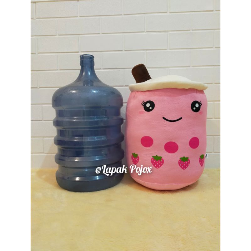 Boneka Boba Bubble Milk Tea Brown Sugar Ukuran Jumbo