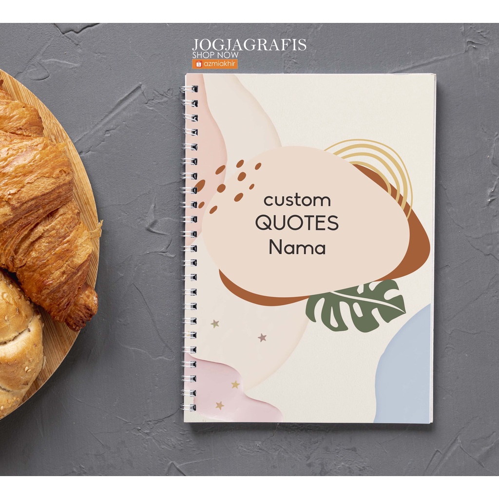 

Notebook Spiral QUOTES custom Desain / Buku Tulis / Notebook A5