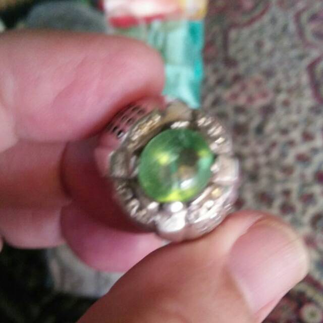 Batu aquamarine ring perak