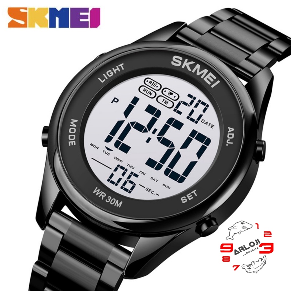 Arloji_Surabaya • Jam Tangan SKMEI 1849 Original Digital Bisa Pria / Wanita Rantai Stainlees
