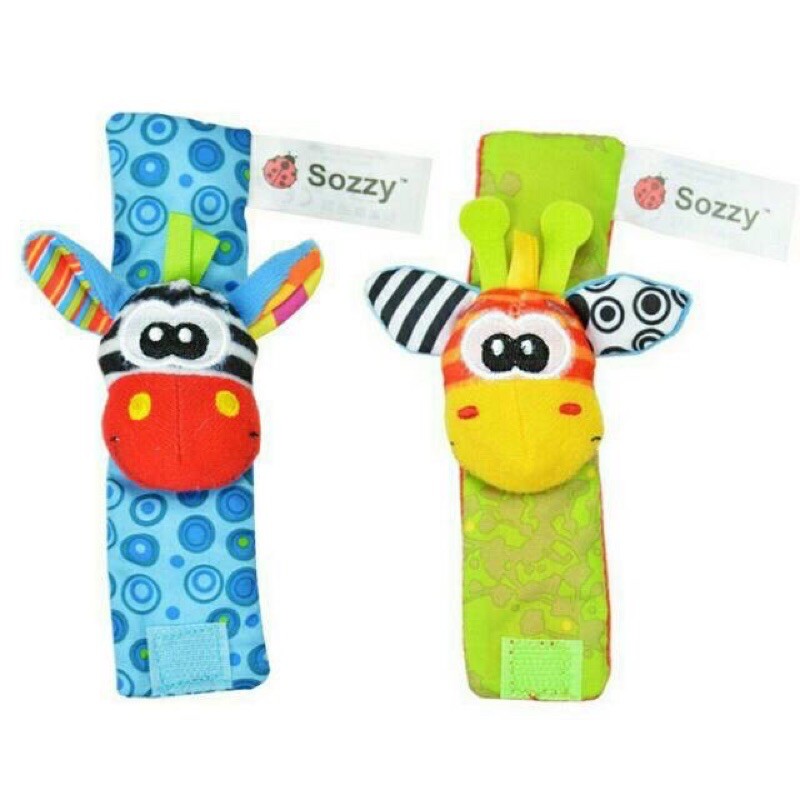 Gelang Rattle Boneka Animal Happy Monkey Sozzy