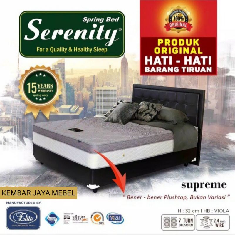 Set Springbed Elite Serenity Springbed Ukuran 160 / 180 murah