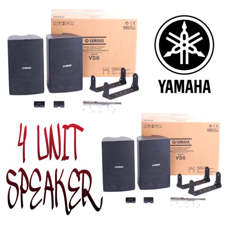 Paket Sound YAMAHA 4 TITIK Cafe / Restoran / Kantoran /Ampli Bluetooth