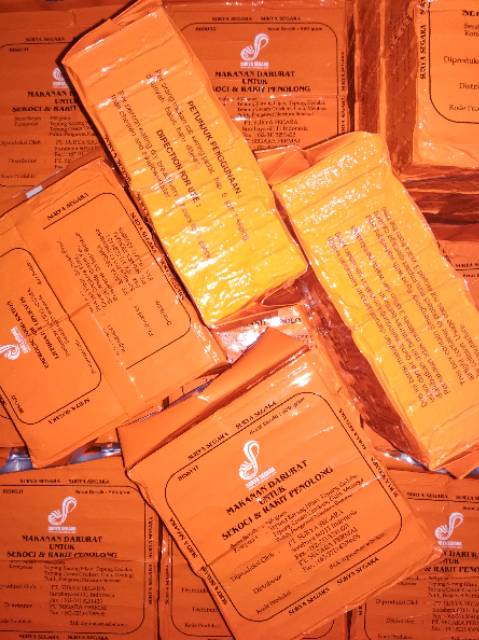 

2Xbtygneal Sakha Snack ) [1Kg/2Pcs] Mre Ransum Makanan Darurat Survival Food Surya Segara Untuk