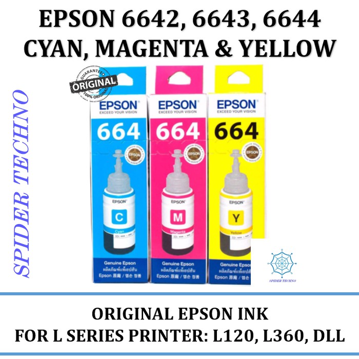 Tinta Epson 664 / warna / Tinta Epson / Tinta / Epson / Tinta Printer / Ink / Catridge / Promo