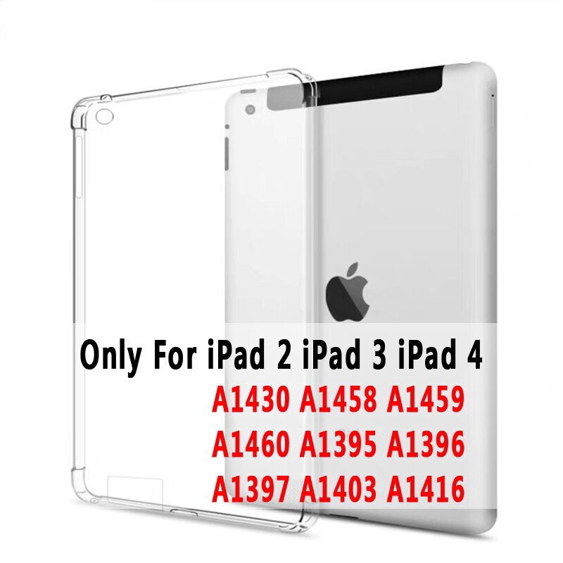 Apple iPad Pro 11 2020 2nd Airbag Case Gen 7th Gen 10.2 2019 2 3 4 5th 6th 9.7 2017 2018 Air 3rd mini 10.5 Clear 4 Corners Thickening Drop Resistance Silicone Cover Case