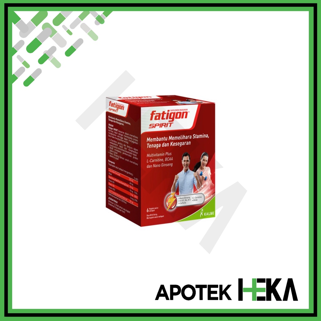 Fatigon Spirit - Obat Penjaga Stamina Box isi 10x6 Kaplet (SEMARANG)