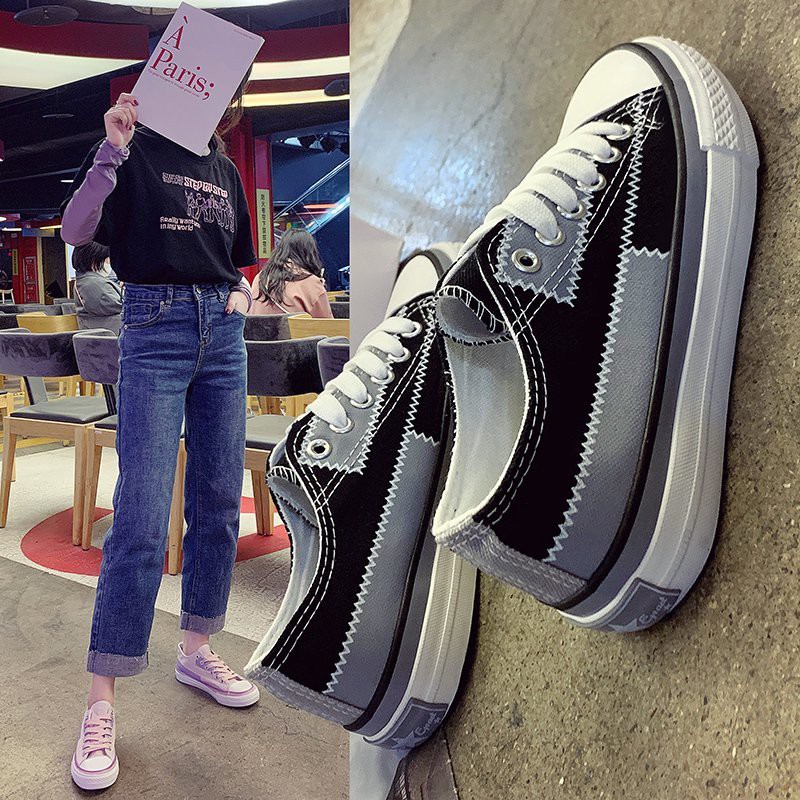 aid 0191, sepatu wanita import fashion sneaker wanita korea terlaris best seller 2 warna tali sepatu