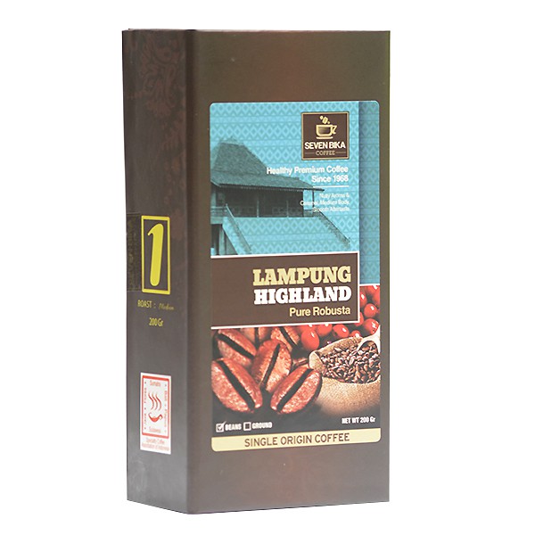 

Seven Bika Lampung Highland Pure Robusta Box [Bubuk/Biji]