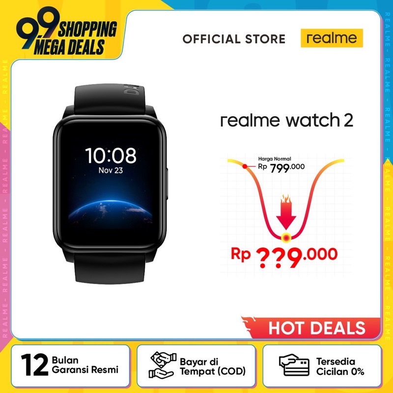 Realme Watch 2 [1.4&quot; Large Display, 12 Day Battery Life, 90 Sport Modes]