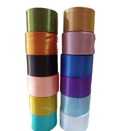 

Pita Satin Besar 2inch 5cm Per Roll Pita Kado Pita BUcket Bunga Pita Hias Pita Hampers