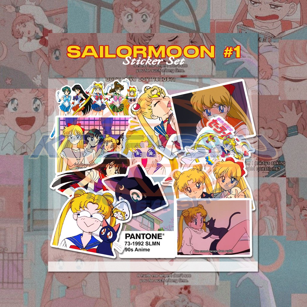 STIKER SAILOR MOON #1 STIKER AESTHETIC STIKER ANIME STIKER LUCU STIKER HP STIKER LAPTOP