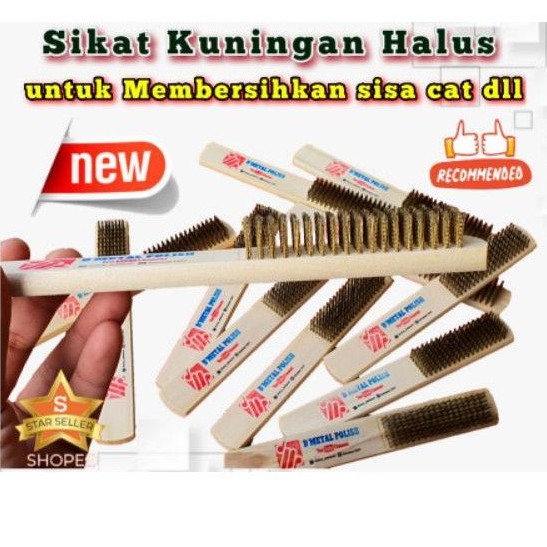 Sikat Kawat Kuningan Halus Best Quality Original DMP