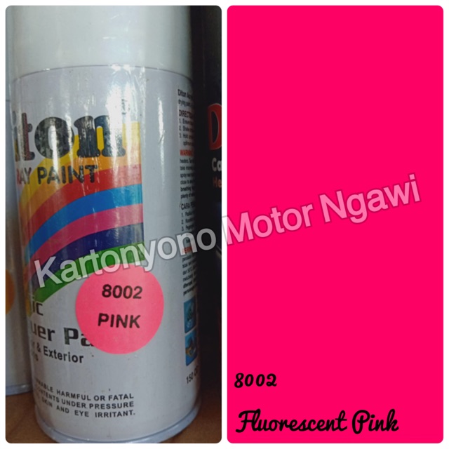 

Cat Semprot Diton 8002 fluorescent pink / neon / stabilo merah muda pylox murah