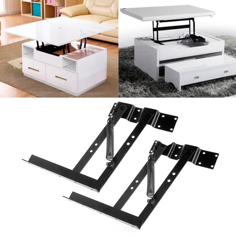 1pair Multi Functional Lift Up Top Coffee Table Lifting Frame Mechanism Spring Hinge Hardware Shopee Indonesia