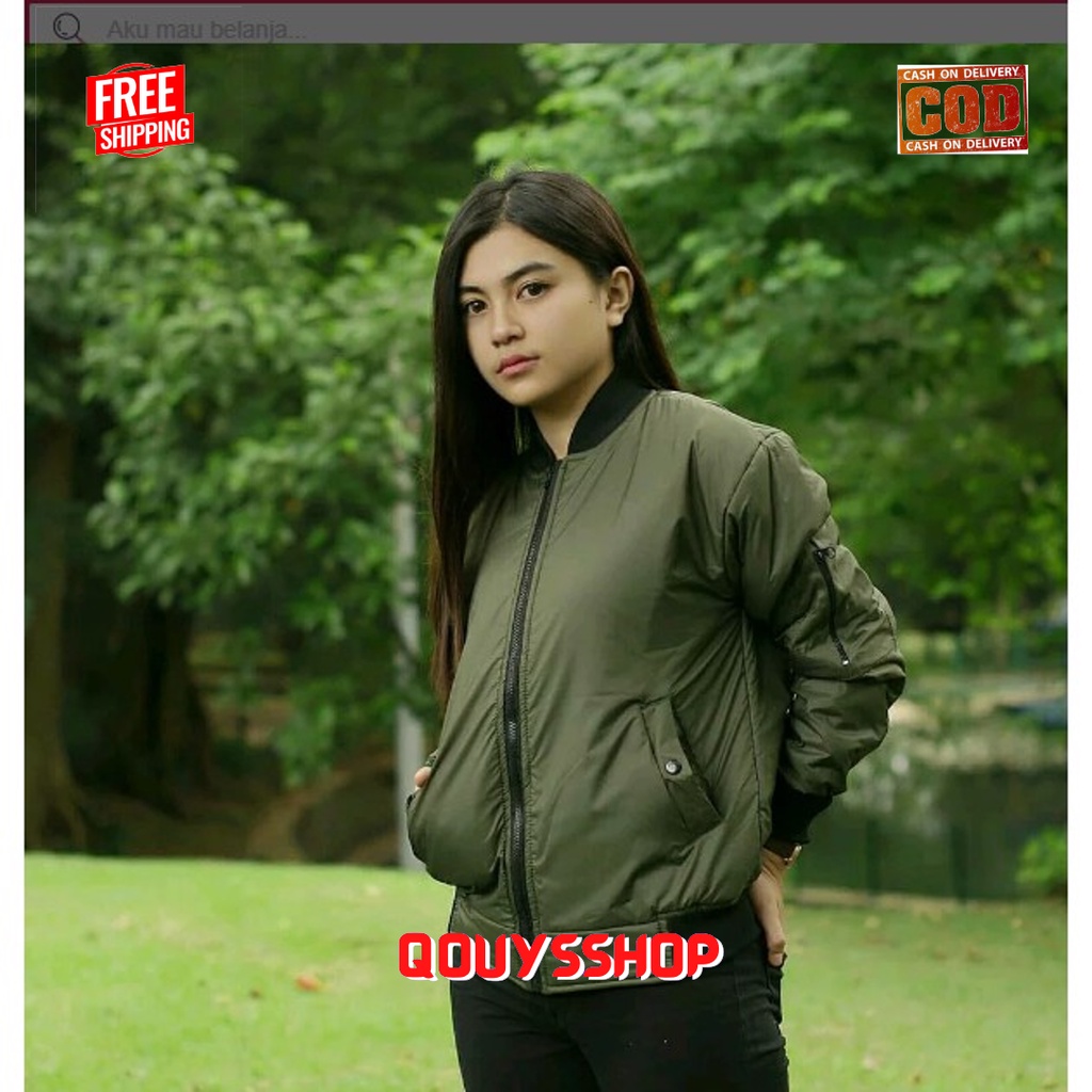 Jacket Bomber Pria Jaket Bomber Polos