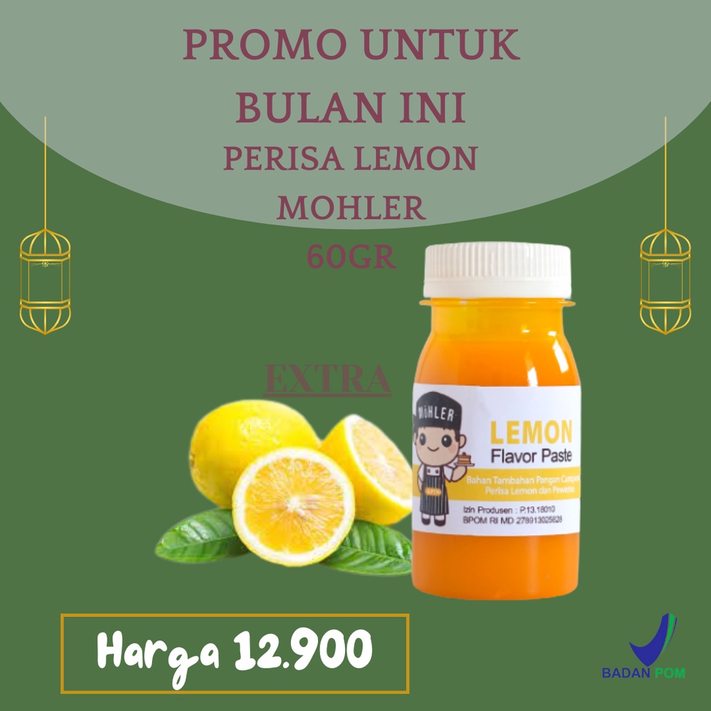 

⚡COD⚡ PERISA PASTA PEWARNA MOHLER LEMON 60gr COCOK UNTUK TAMBAHAN BAHAN ICE CREAM / PERISA PASTA MOHLER LEMON 60gr BISA BUAT TAMBAHAN PANGAN BAHAN KUE / MOHLER Pasta perisa pewarna LEMON