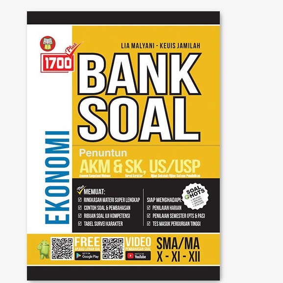 Buku 1700 Plus Soal Bank Ekonomi SMA MA