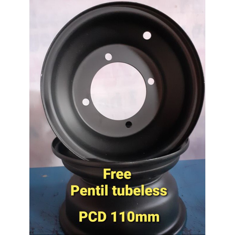Velg ATV R8 depan baut 4 pcd 110mm
