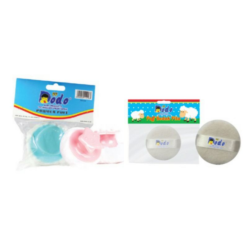 Dodo| Reliable| Ninio| Tepukan Bedak Puff | Handle Bayi | Puff Bedak Kiddy |Tepukan Bedak Bayi Kiddy Lembut| Puff Pita dan Pegangan