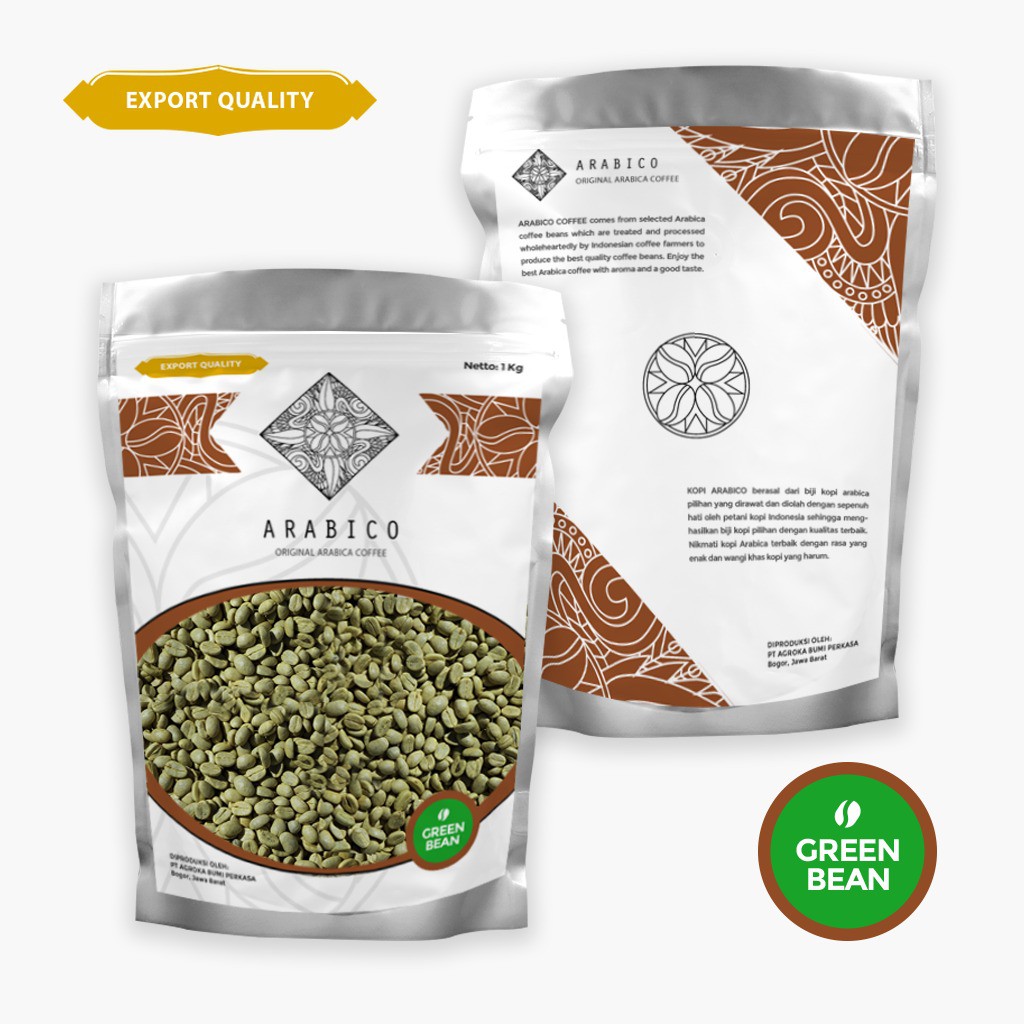 

Jual Biji Kopi Hijau Arabika 1kg