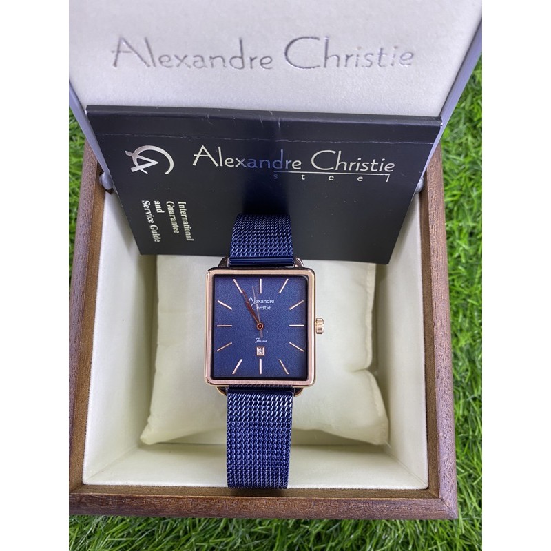 alexandre christie 2922ld biru rosegold wanita