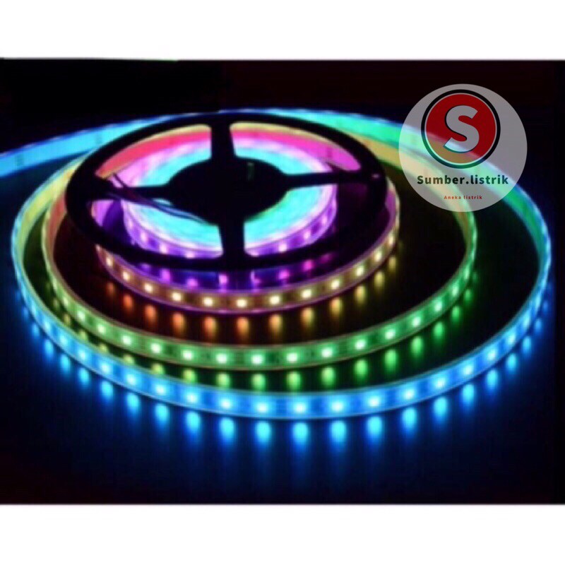 Running led strip flexible 5050 RGB 4m waterproof  full color changing/lampu strip 4m rgb