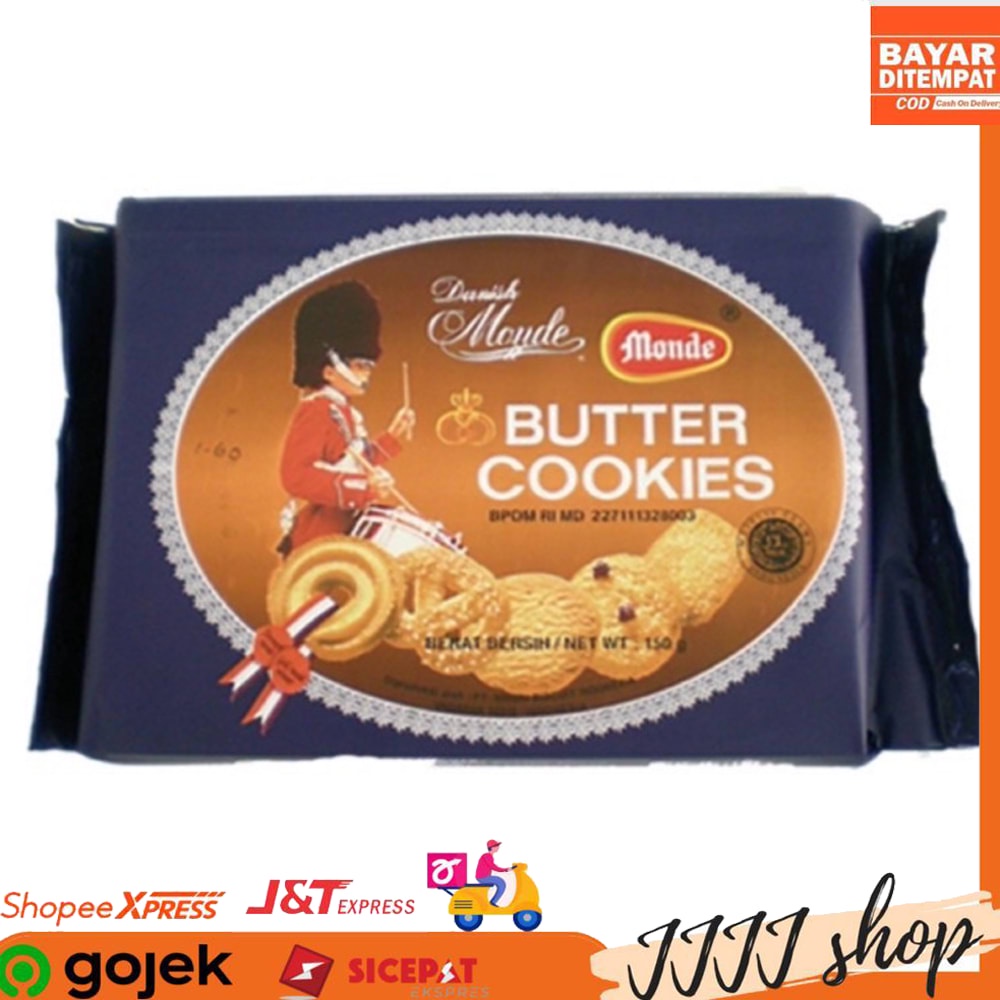 

Monde Butter Cookies Biskuit Cemilan Snack 150gr