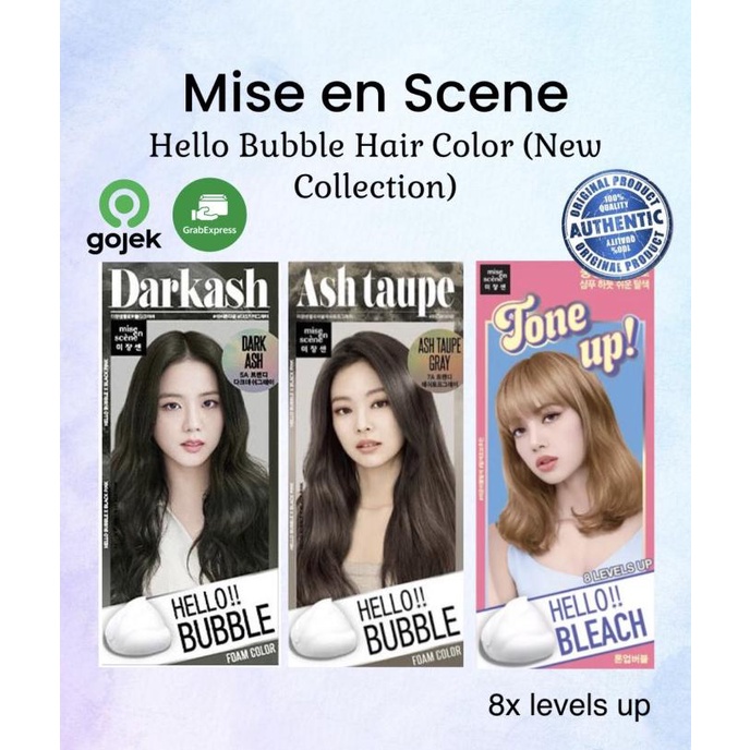 Mise en scene Hello bubble hair color ash taupe darkash