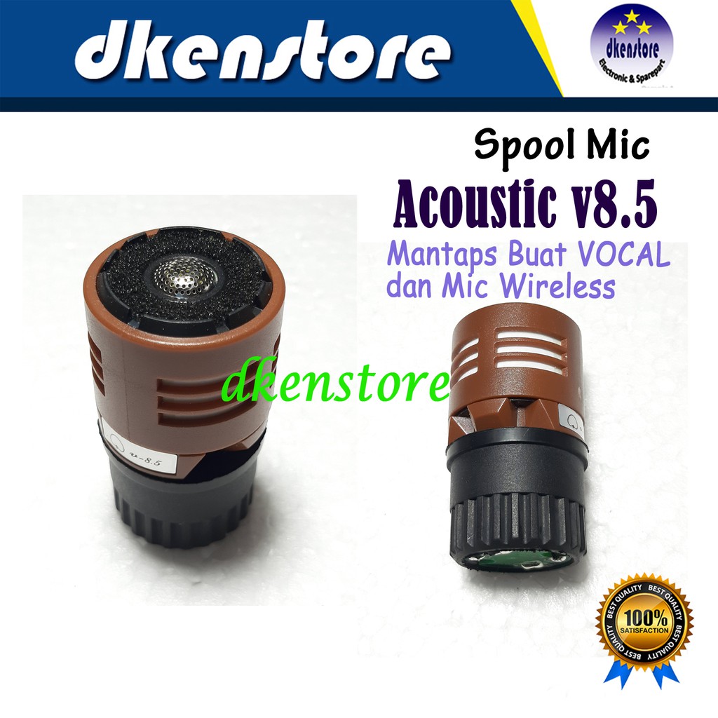 Spool Mic Acoustic V8.5 Sensitif Bagus vocal dan mic wireless