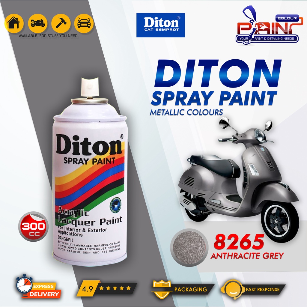 Diton 8265 Anthracite Grey Cat Semprot/Pylox/Samurai Motor/Helm/Gundam