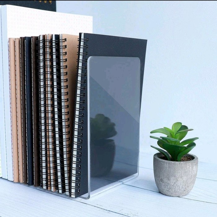 

Kusus Hari Ini Tempat Rak Pembatas Buku Akrilik / Penyangga Buku Ganjal Trendi