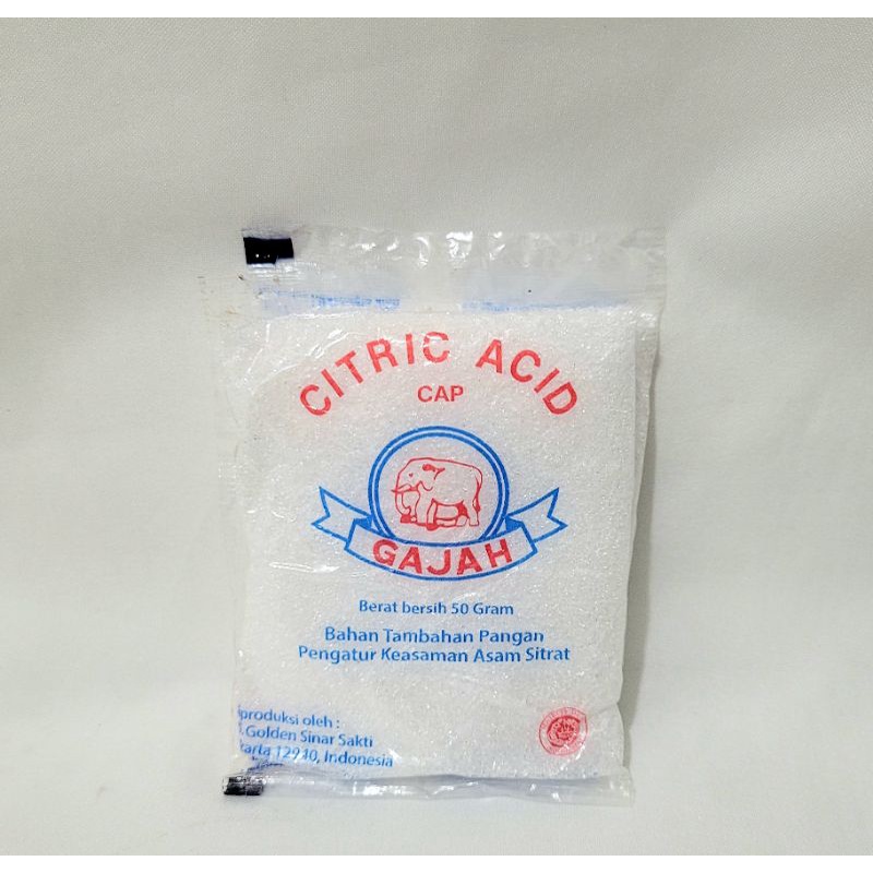 

1 pak Citric acid cap gajah isi 20 | Citric acid
