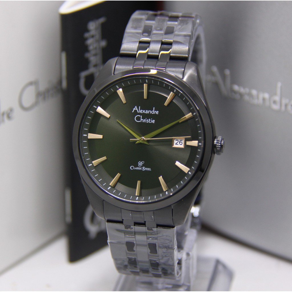 ALEXANDRE CHRISTIE 8635 BLACKrg PRIA ORIGINAL AC8635 AC 8635 JAM TANGAN COWOK ARLOJI COWOK