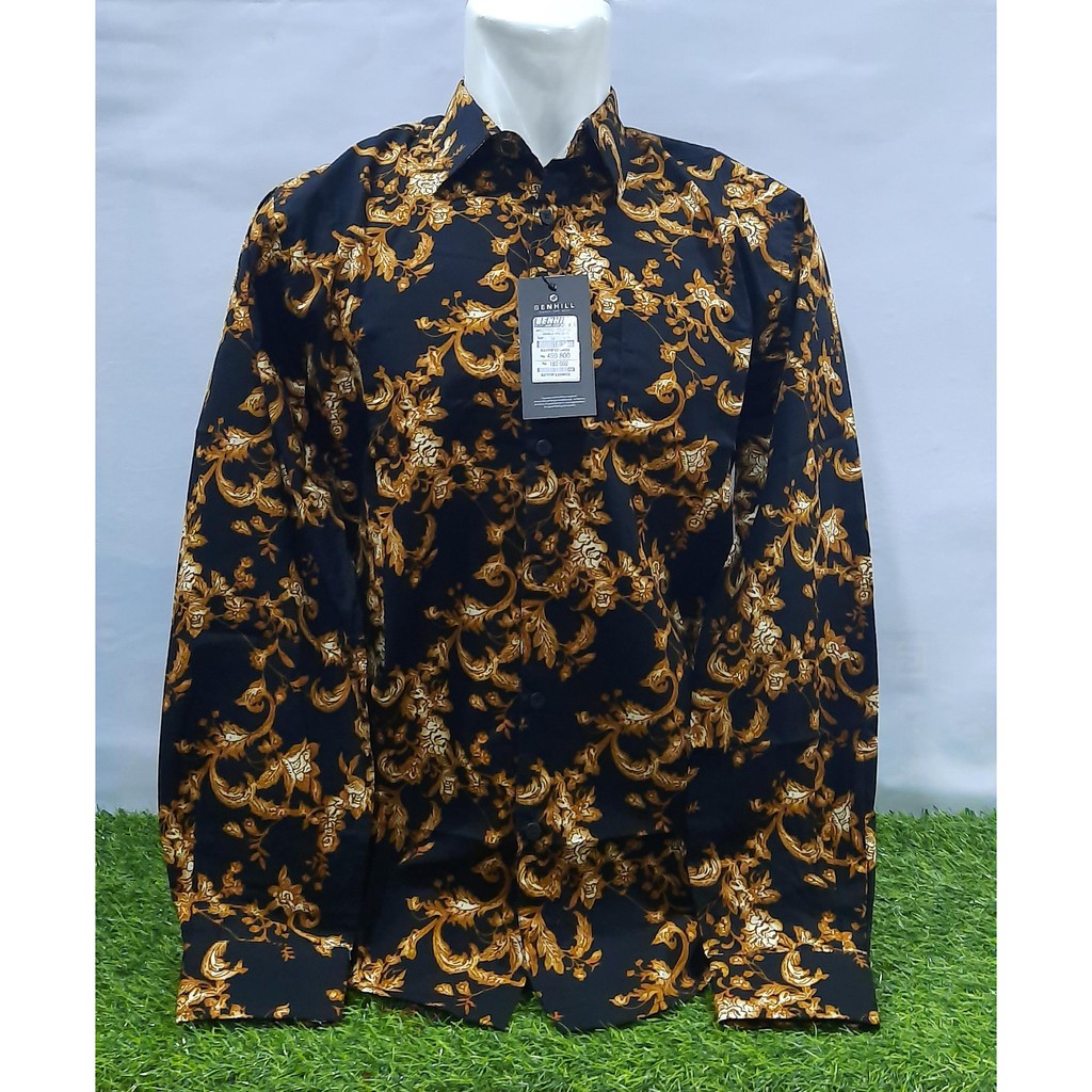 KEMEJA PRIA BENHILL/KEMEJA MOTIF/KEMEJA BATIK/KEMEJA LENGAN PANJANG