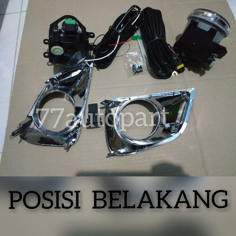 Lampu kabut foglamp vios 2013 keatas gen 3 cover chrome